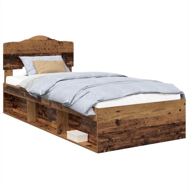 Sengestel Gammelt træ 100 x 200 cm Massiv fyrretræ