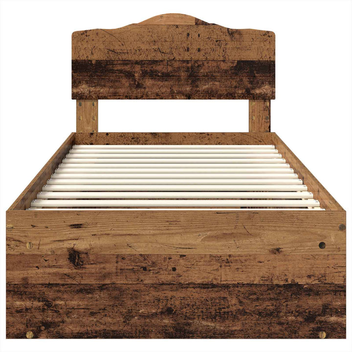 Sengestel Gammelt træ 100 x 200 cm Massiv fyrretræ