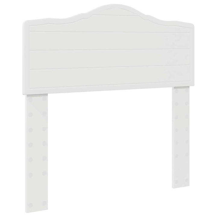 Sengestel med hovedgærde Hvid 75 x 190 cm Massiv fyrretræ
