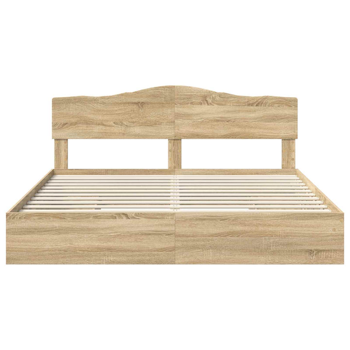 Opbevaringsseng Sonoma eg 180 x 200 cm Konstrueret træ