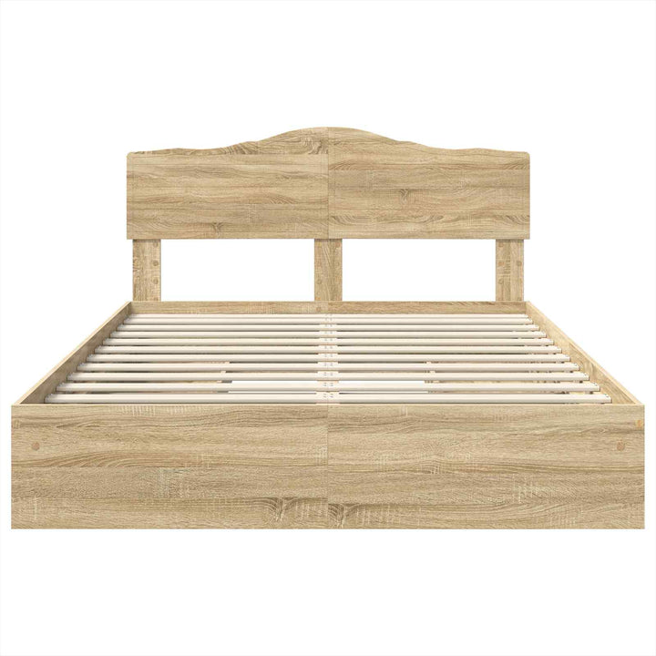 Opbevaringsseng Sonoma eg 160 x 200 cm Konstrueret træ