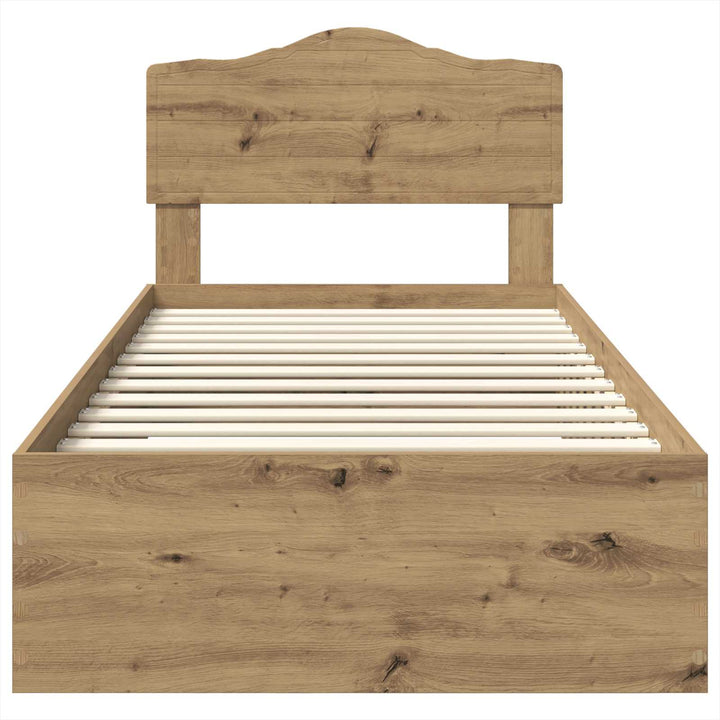 Sengestel Artisan Egetræ 100 x 200 cm Konstrueret træ