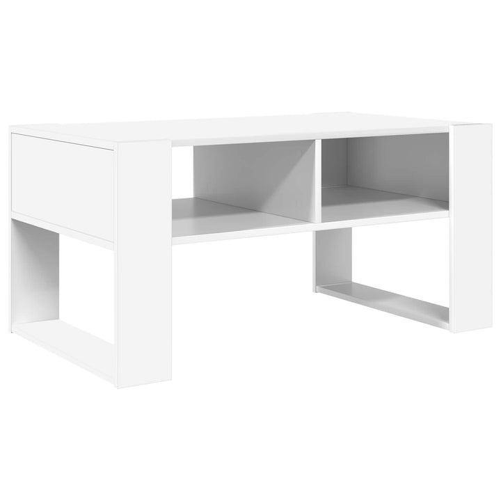 Sofabord Hvid 92 x 53 x 45 cm Konstrueret træ