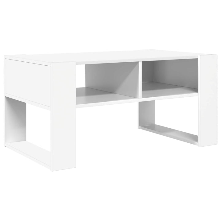 Sofabord Hvid 92 x 53 x 45 cm Konstrueret træ