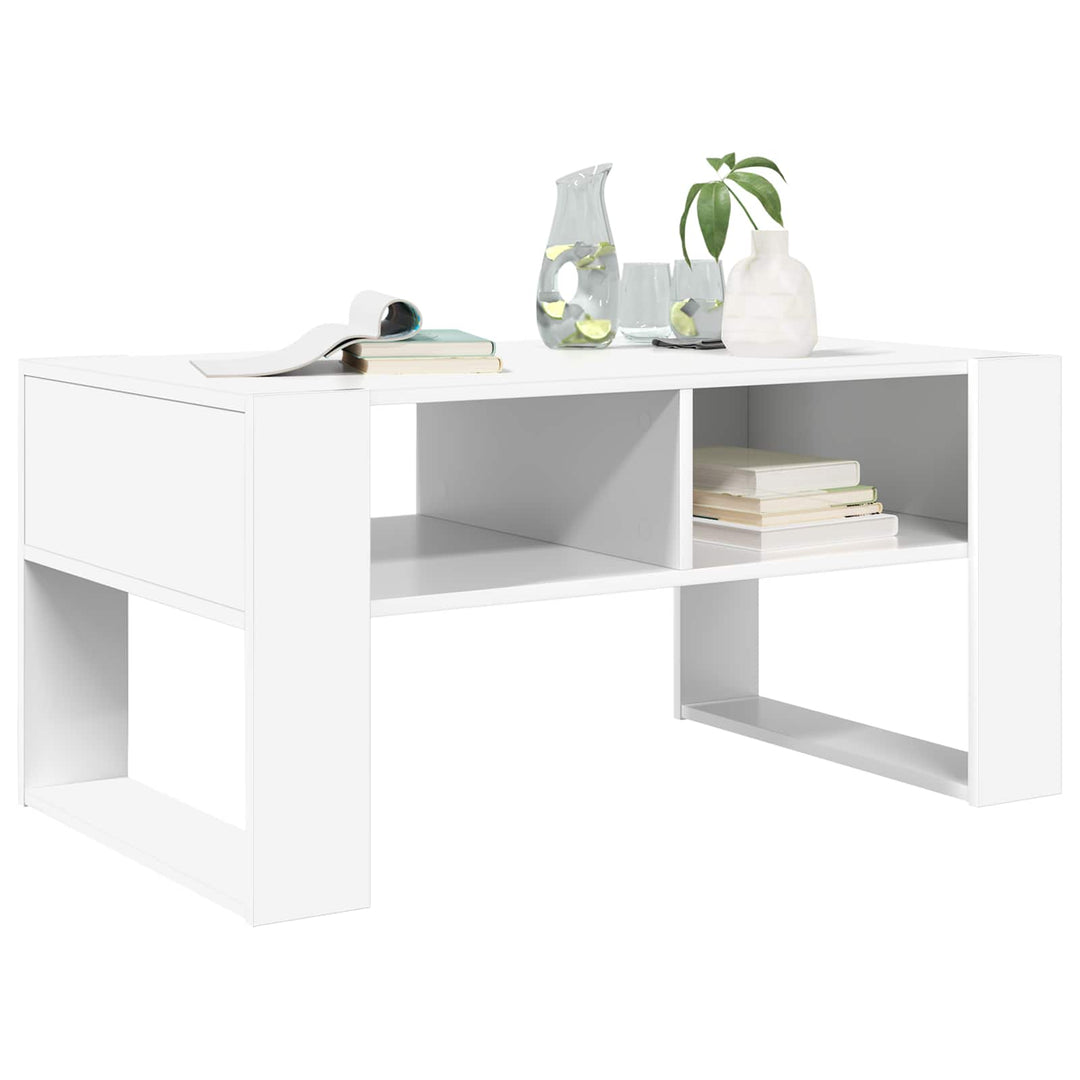 Sofabord Hvid 92 x 53 x 45 cm Konstrueret træ