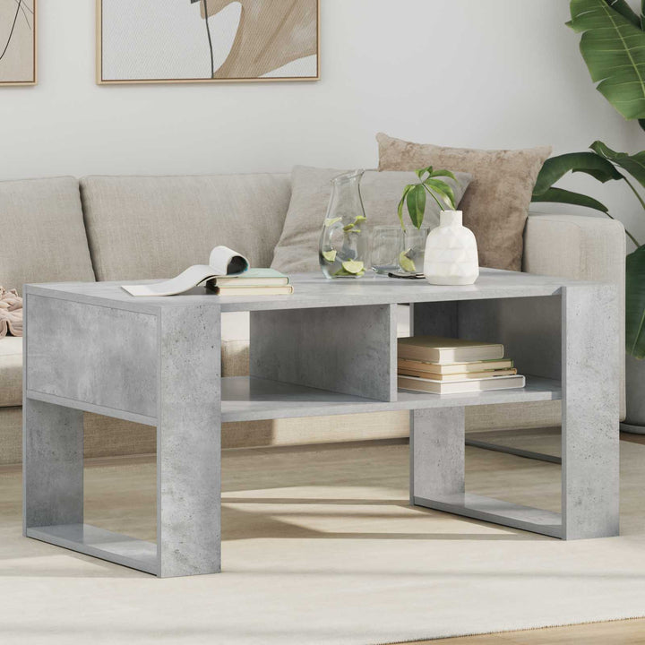 Sofabord Beton Grå 92 x 53 x 45 cm Konstrueret træ