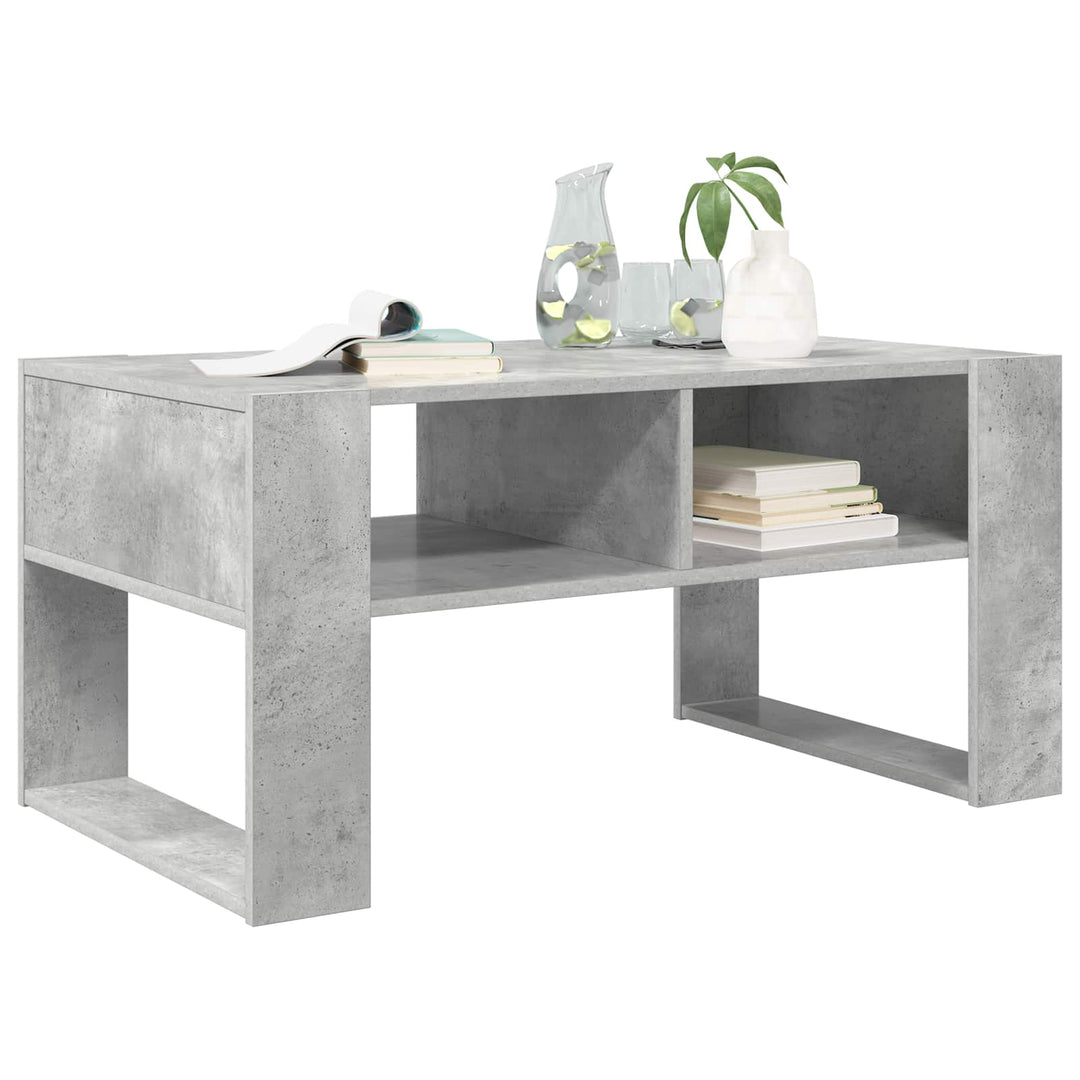Sofabord Beton Grå 92 x 53 x 45 cm Konstrueret træ