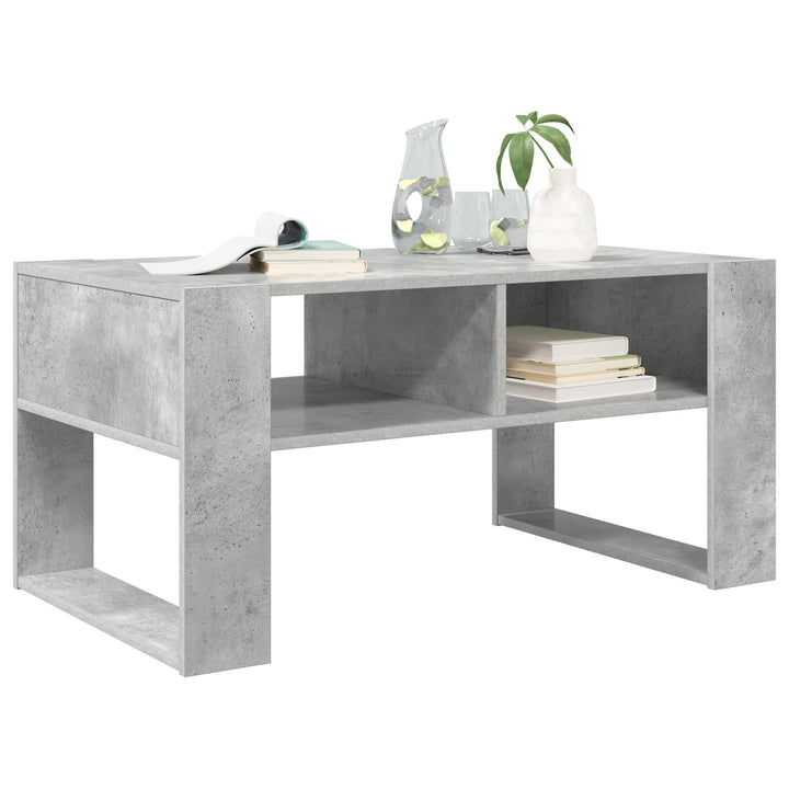 Sofabord Beton Grå 92 x 53 x 45 cm Konstrueret træ