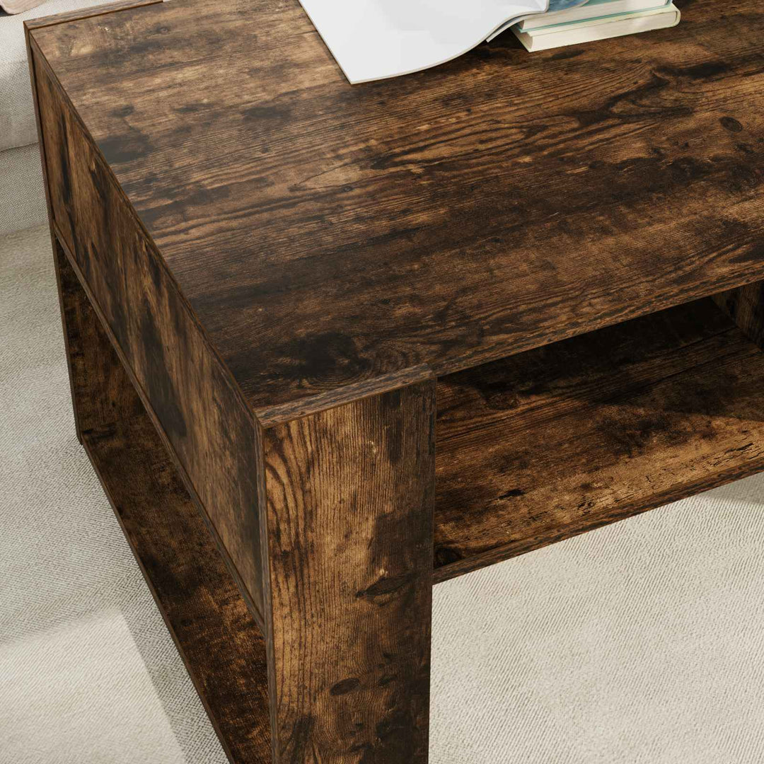 Sofabord Røget eg 92 x 53 x 45 cm Konstrueret træ