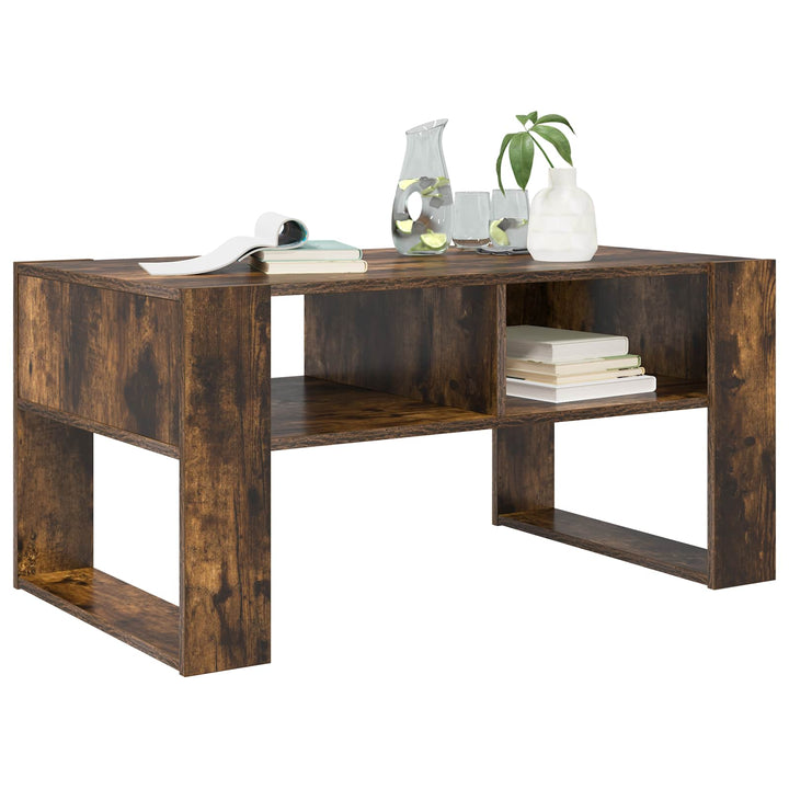 Sofabord Røget eg 92 x 53 x 45 cm Konstrueret træ