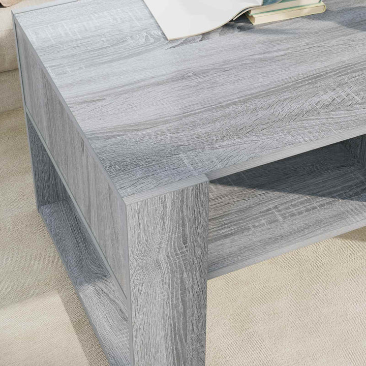 Sofabord Grå Sonoma 92 x 53 x 45 cm Konstrueret træ