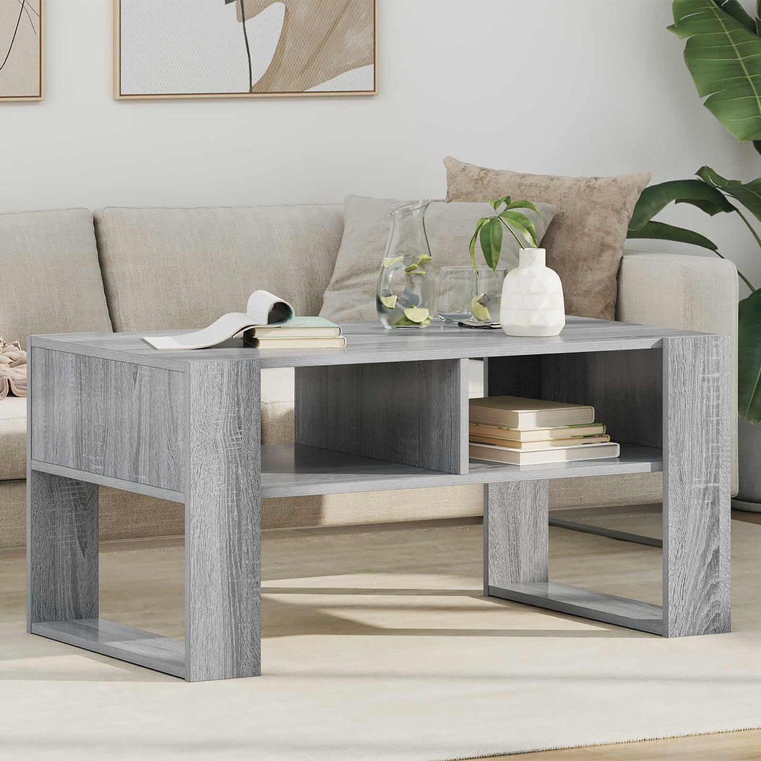 Sofabord Grå Sonoma 92 x 53 x 45 cm Konstrueret træ