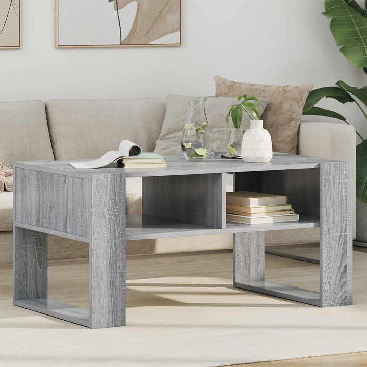Sofabord Grå Sonoma 92 x 53 x 45 cm Konstrueret træ