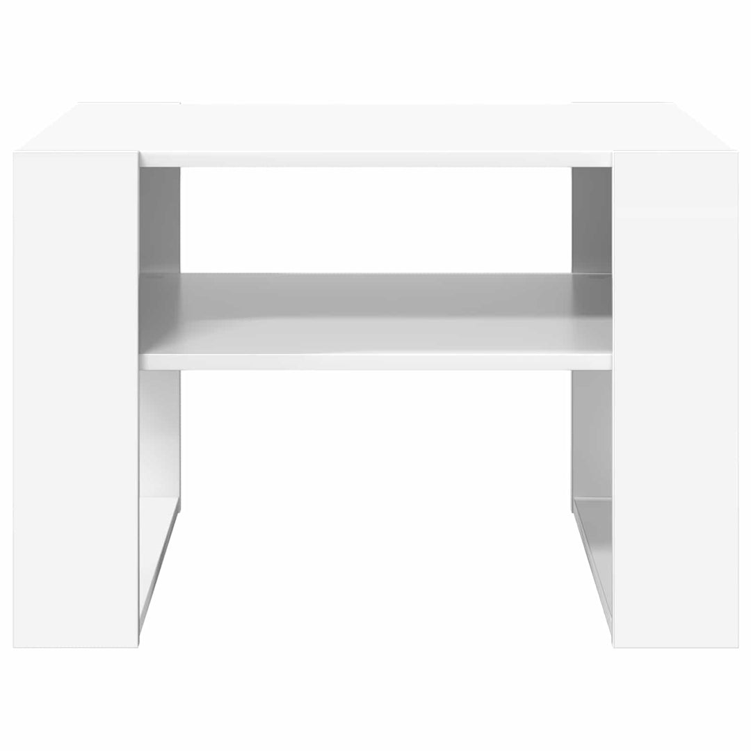 Sofabord Hvid 66 x 53 x 45 cm Konstrueret træ
