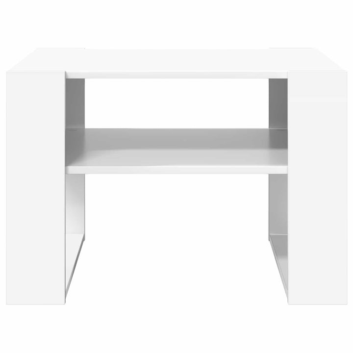 Sofabord Hvid 66 x 53 x 45 cm Konstrueret træ