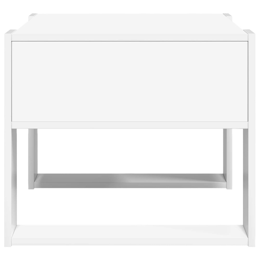 Sofabord Hvid 66 x 53 x 45 cm Konstrueret træ