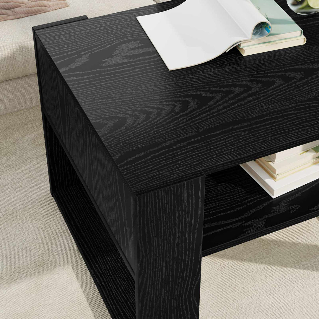Sofabord Sort eg 66 x 53 x 45 cm Konstrueret træ