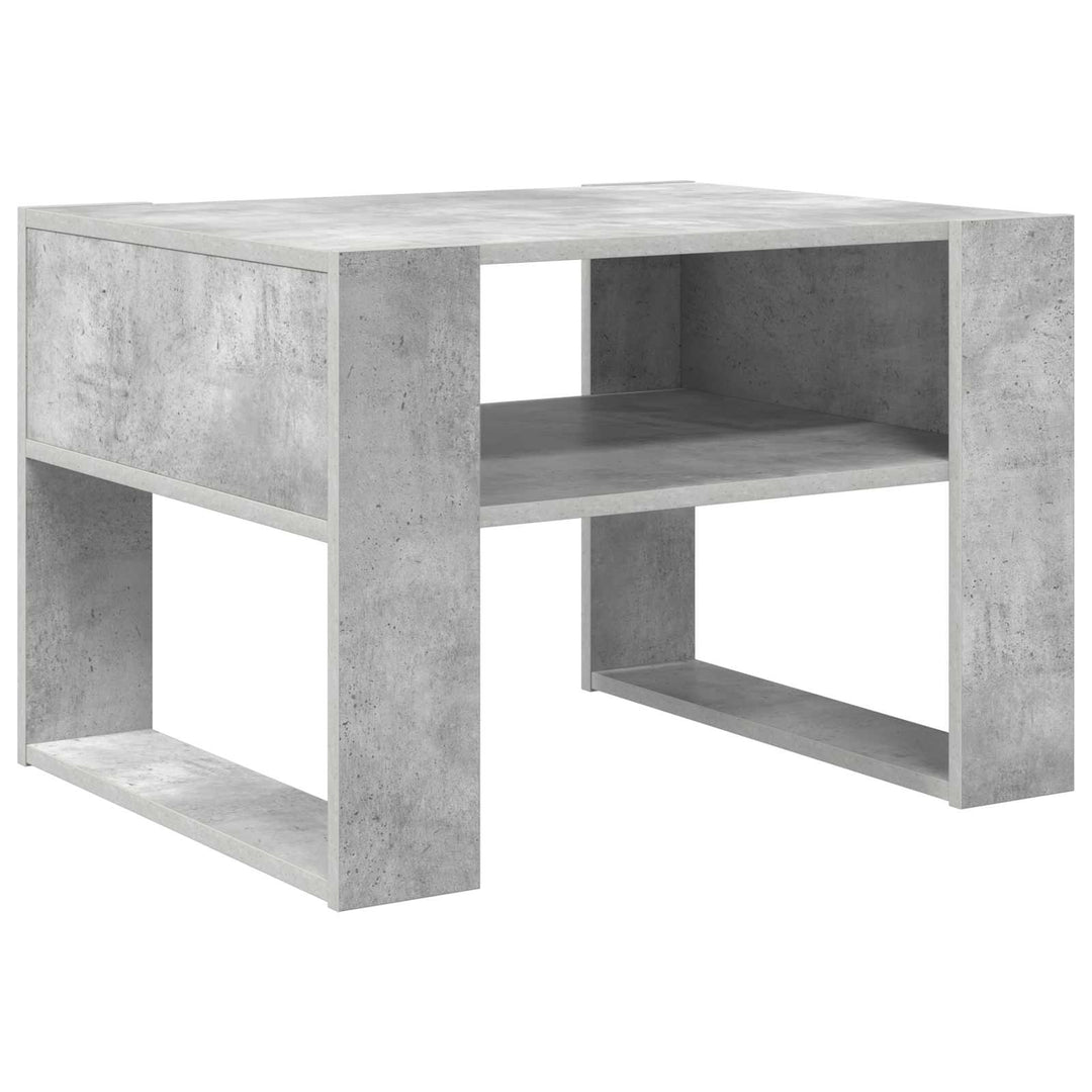 Sofabord Beton Grå 66 x 53 x 45 cm Konstrueret træ
