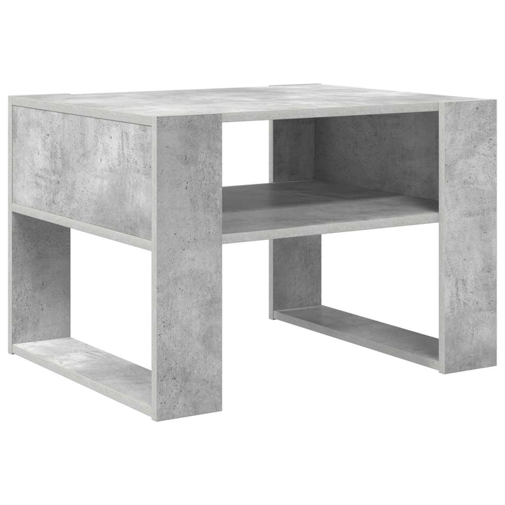 Sofabord Beton Grå 66 x 53 x 45 cm Konstrueret træ