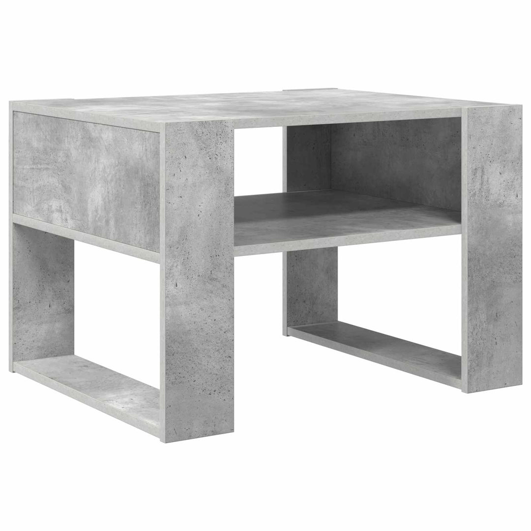 Sofabord Beton Grå 66 x 53 x 45 cm Konstrueret træ