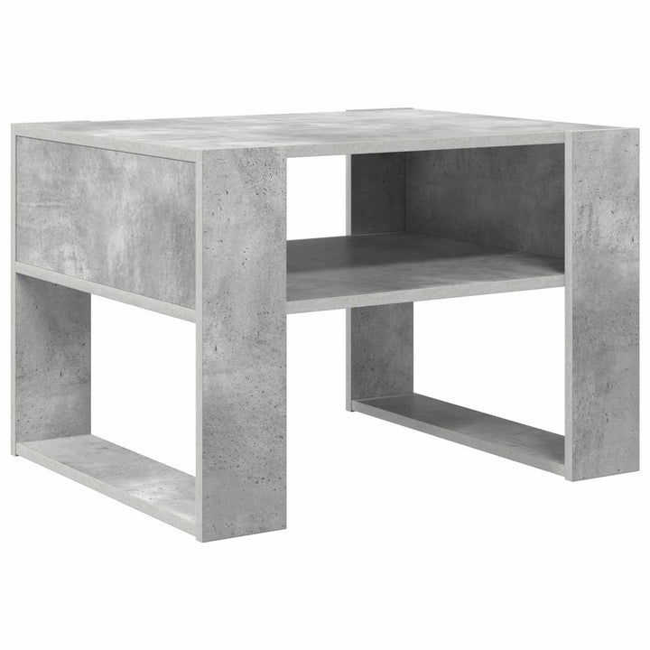 Sofabord Beton Grå 66 x 53 x 45 cm Konstrueret træ