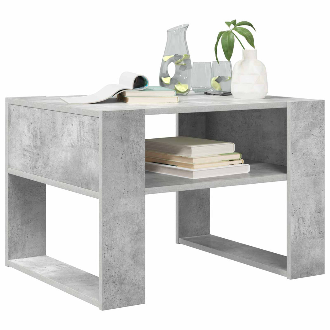 Sofabord Beton Grå 66 x 53 x 45 cm Konstrueret træ