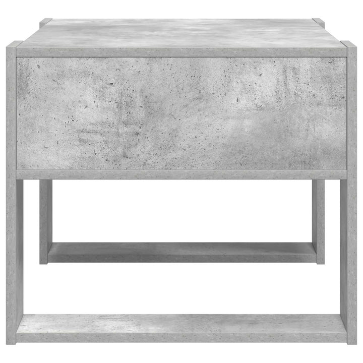Sofabord Beton Grå 66 x 53 x 45 cm Konstrueret træ
