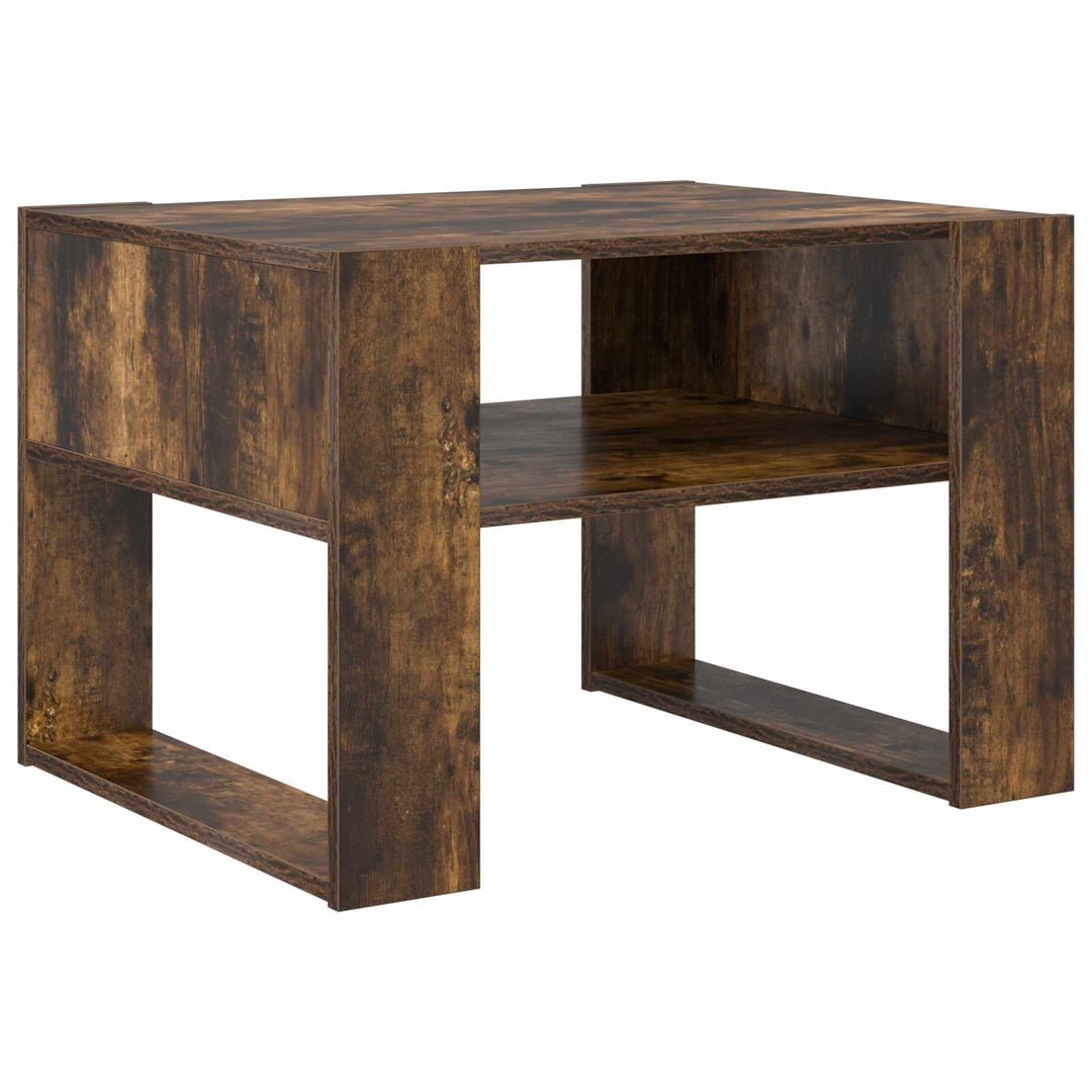 Sofabord Røget eg 66 x 53 x 45 cm Konstrueret træ