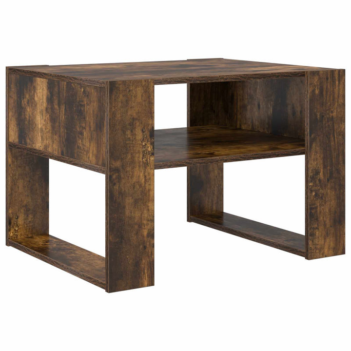 Sofabord Røget eg 66 x 53 x 45 cm Konstrueret træ