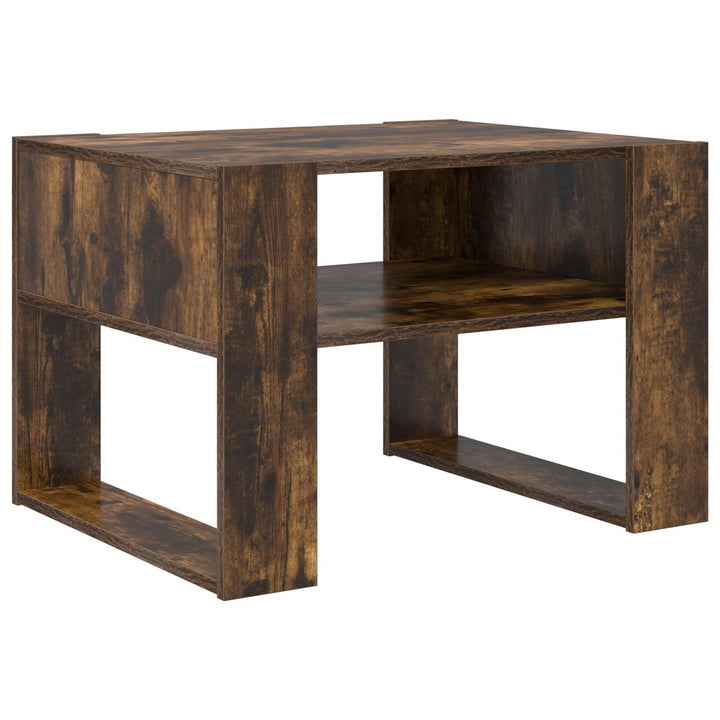 Sofabord Røget eg 66 x 53 x 45 cm Konstrueret træ