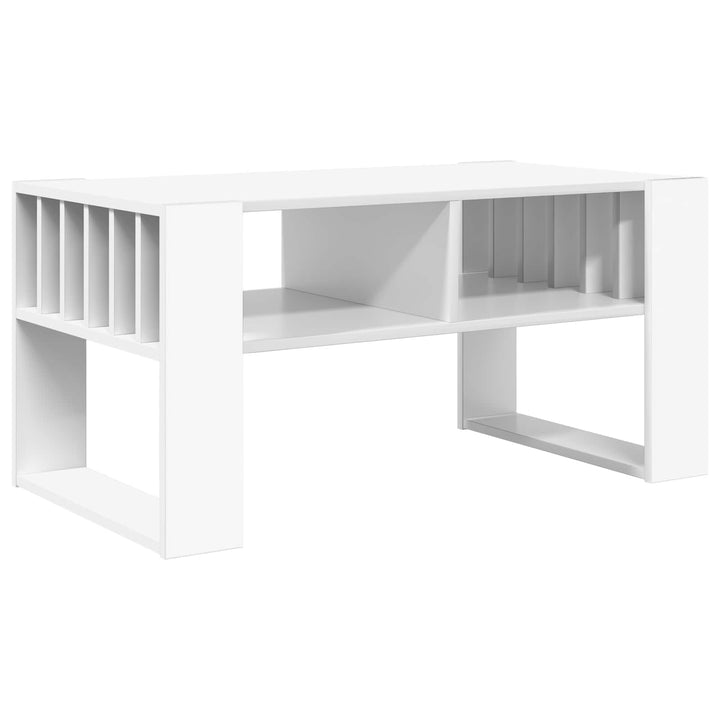 Sofabord Hvid 92 x 49,5 x 45 cm Konstrueret træ