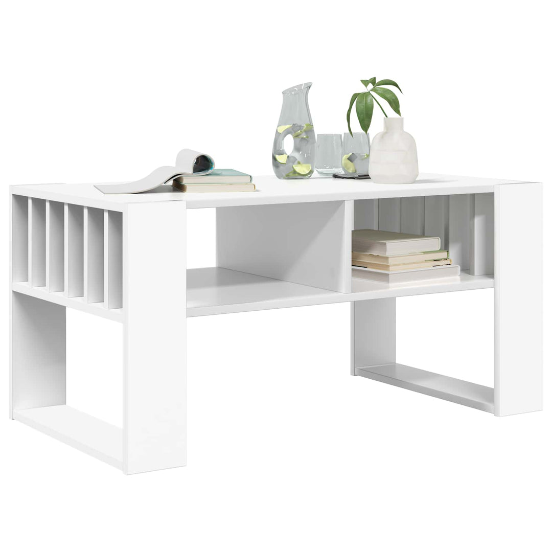 Sofabord Hvid 92 x 49,5 x 45 cm Konstrueret træ