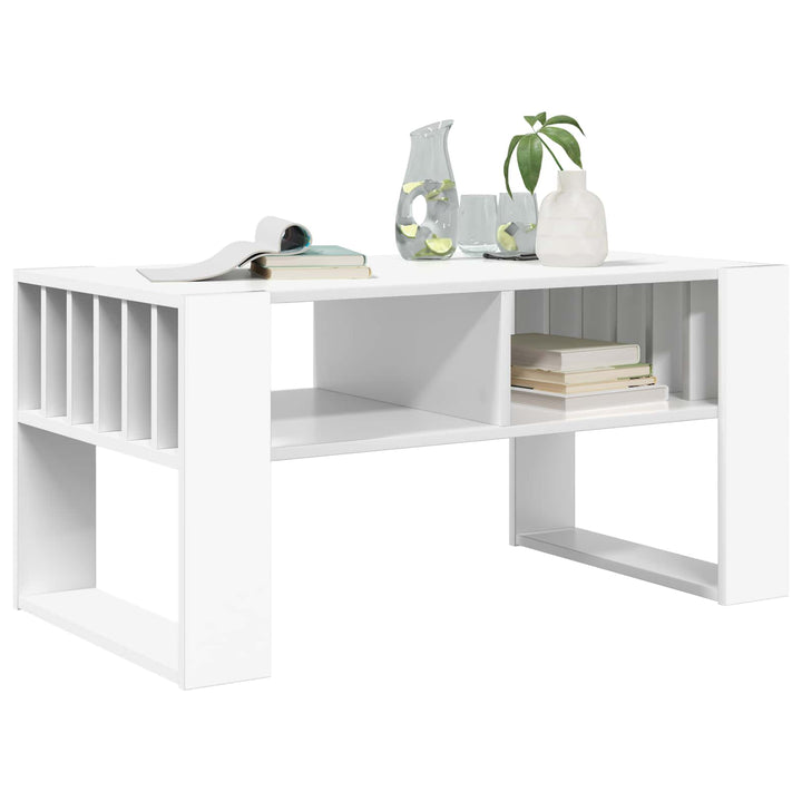Sofabord Hvid 92 x 49,5 x 45 cm Konstrueret træ
