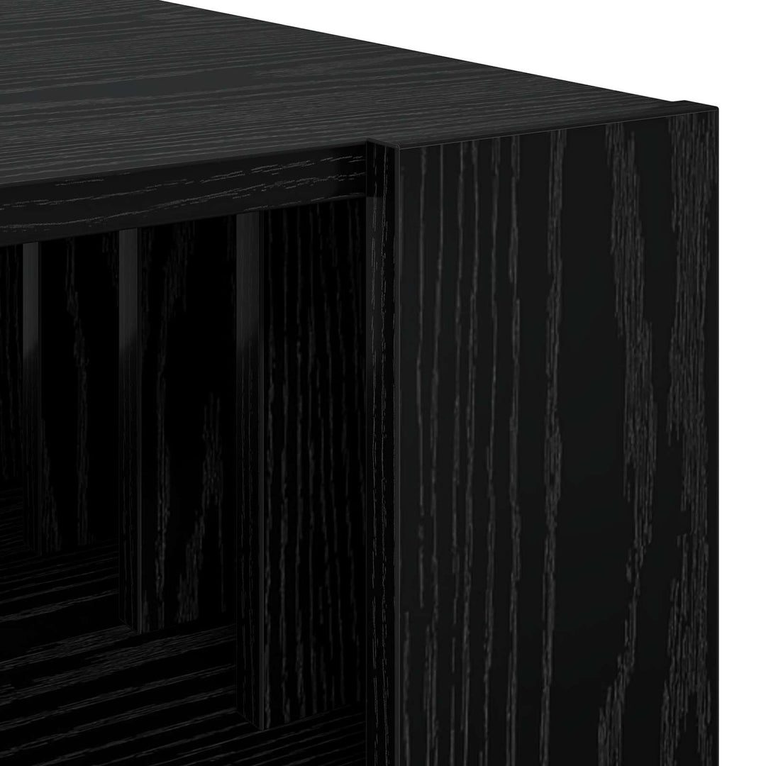 Sofabord Sort eg 92 x 49,5 x 45 cm Konstrueret træ