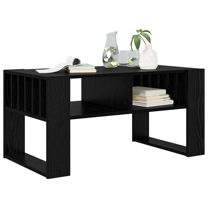 Sofabord Sort eg 92 x 49,5 x 45 cm Konstrueret træ