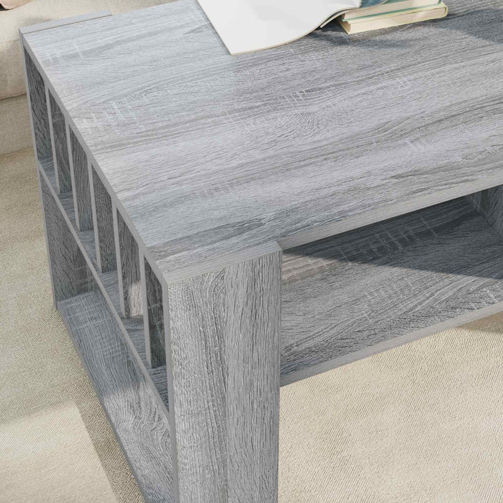 Sofabord Grå Sonoma 92 x 49,5 x 45 cm Konstrueret træ