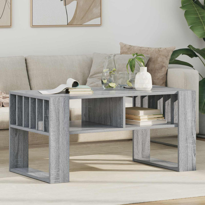 Sofabord Grå Sonoma 92 x 49,5 x 45 cm Konstrueret træ