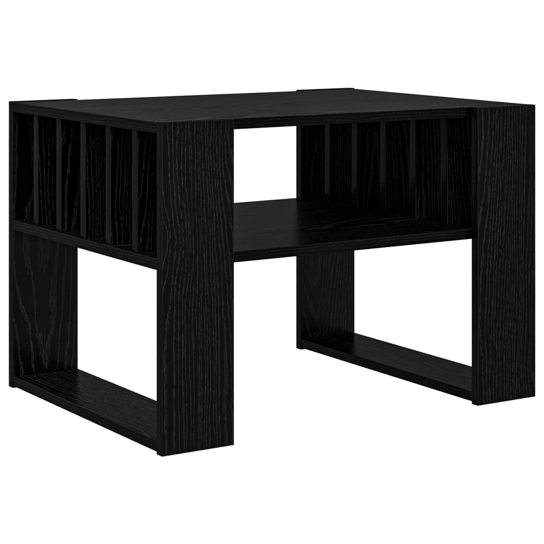 Sofabord Sort eg 66 x 49,5 x 45 cm Konstrueret træ