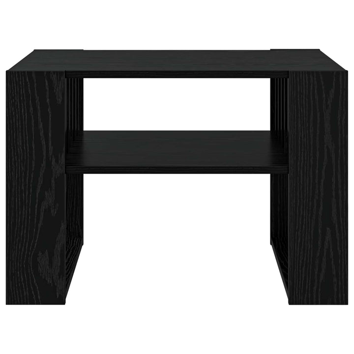 Sofabord Sort eg 66 x 49,5 x 45 cm Konstrueret træ