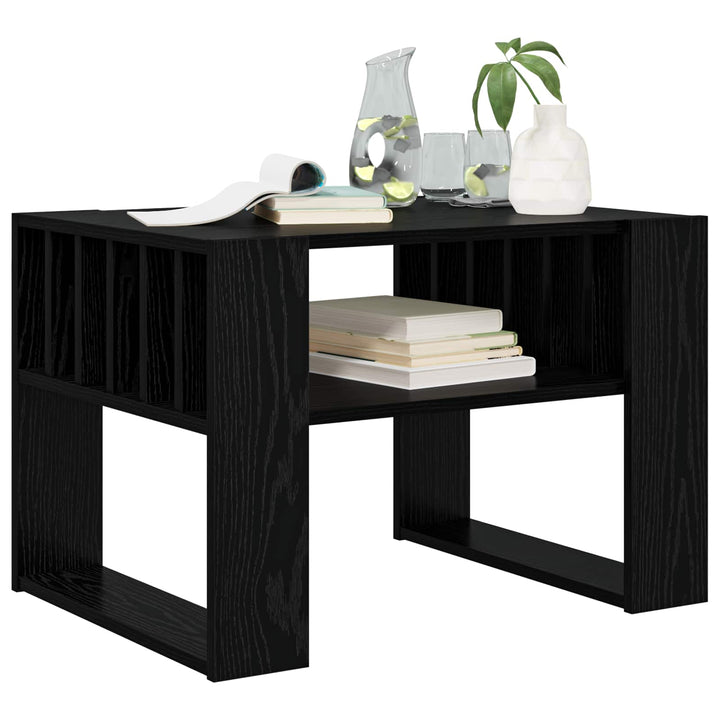 Sofabord Sort eg 66 x 49,5 x 45 cm Konstrueret træ