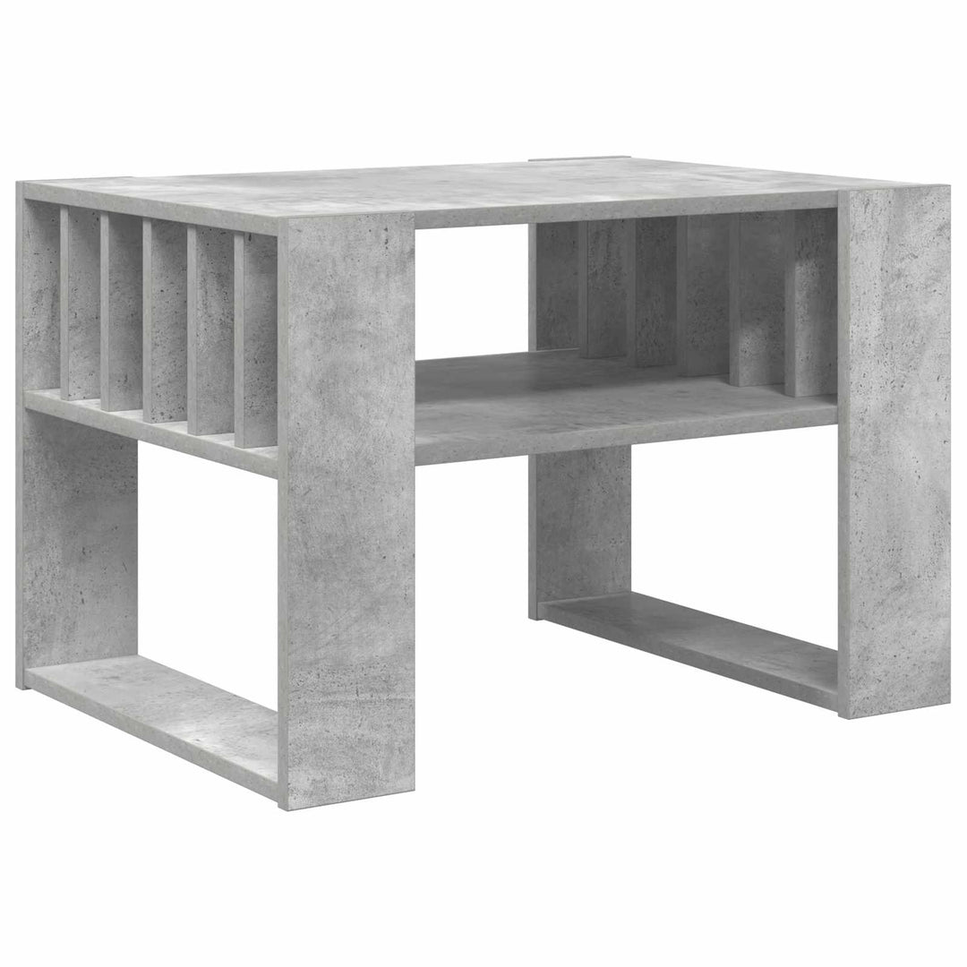 Sofabord Beton Grå 66 x 49,5 x 45 cm Konstrueret træ
