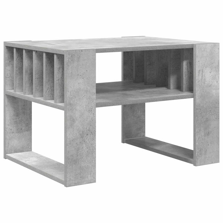 Sofabord Beton Grå 66 x 49,5 x 45 cm Konstrueret træ