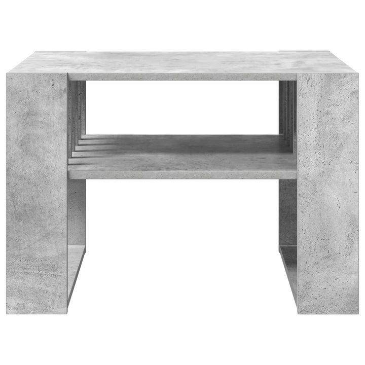 Sofabord Beton Grå 66 x 49,5 x 45 cm Konstrueret træ