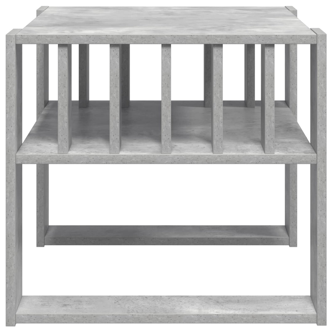 Sofabord Beton Grå 66 x 49,5 x 45 cm Konstrueret træ