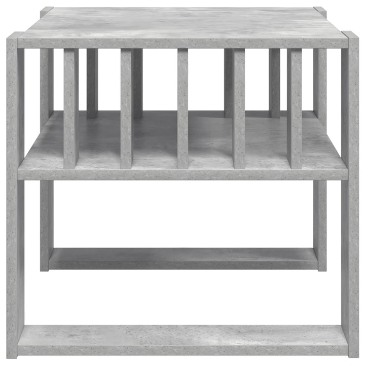 Sofabord Beton Grå 66 x 49,5 x 45 cm Konstrueret træ