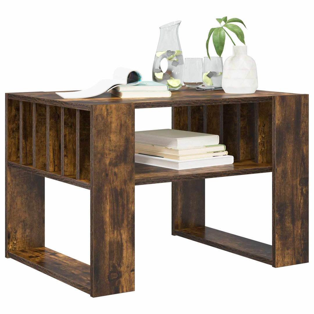 Sofabord Røget eg 66 x 49,5 x 45 cm Konstrueret træ