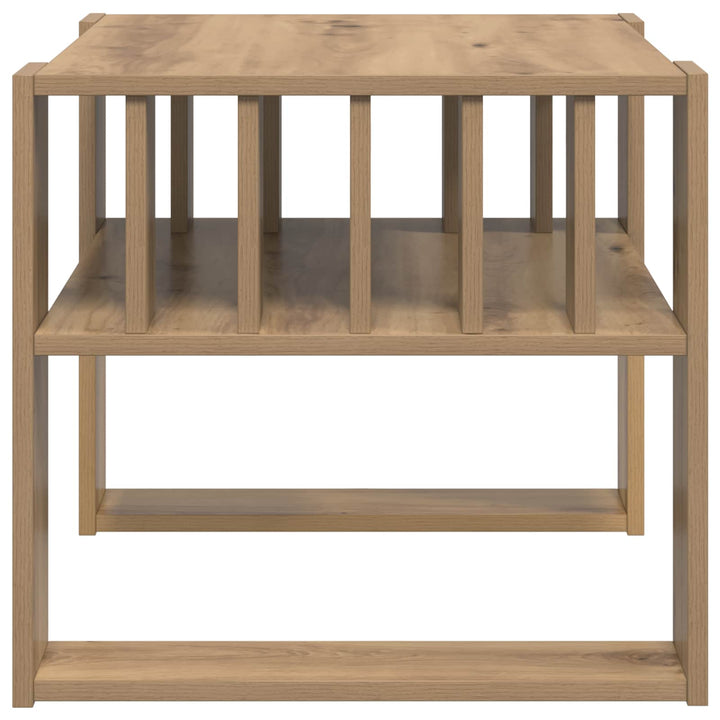 Sofabord Artisan Egetræ 66 x 49,5 x 45 cm Konstrueret træ