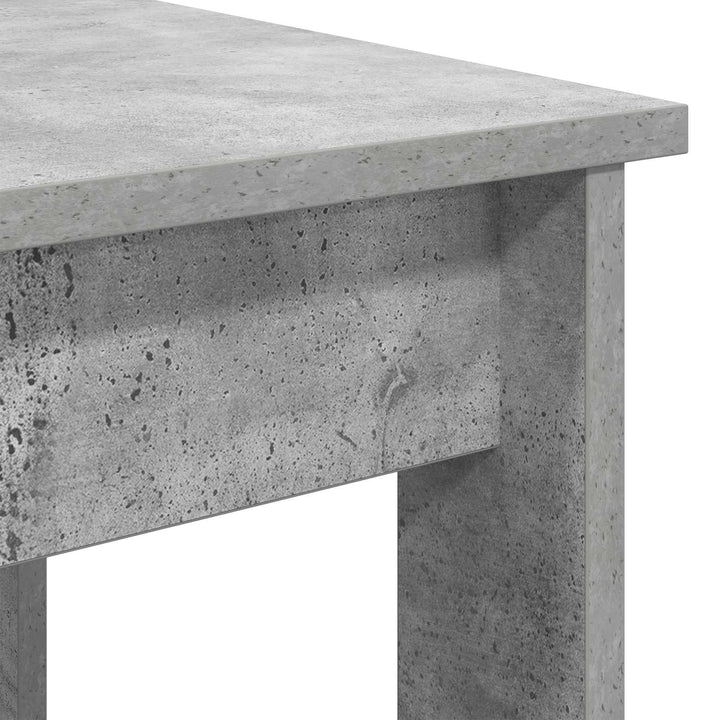 Kaffebord Sæt 2 pcs Beton Grå Konstrueret træ