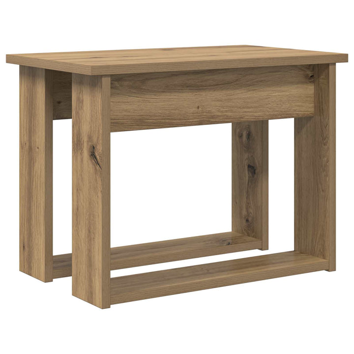 Kaffebord Sæt 2 pcs Artisan Egetræ 50 x 52 x 42 cm