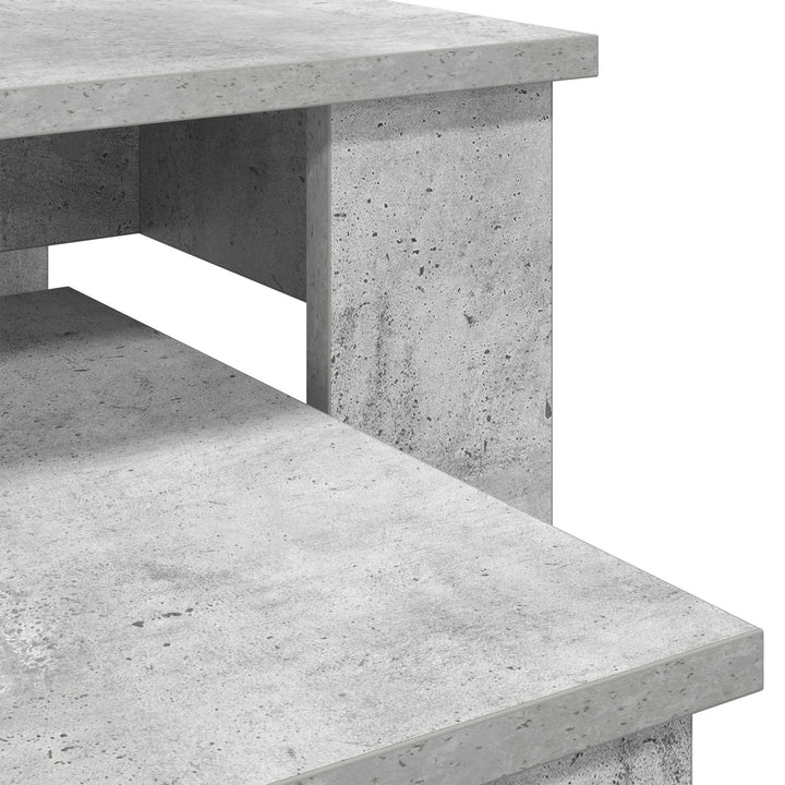 Kaffebord Sæt 2 pcs Beton Grå Konstrueret træ
